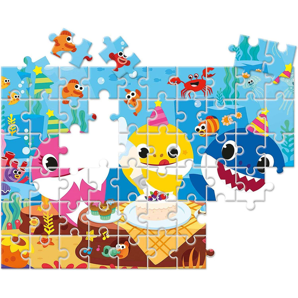 BABY SHARK DOUBLE FACE COLOURING 60PCS PUZZLE    [26095]