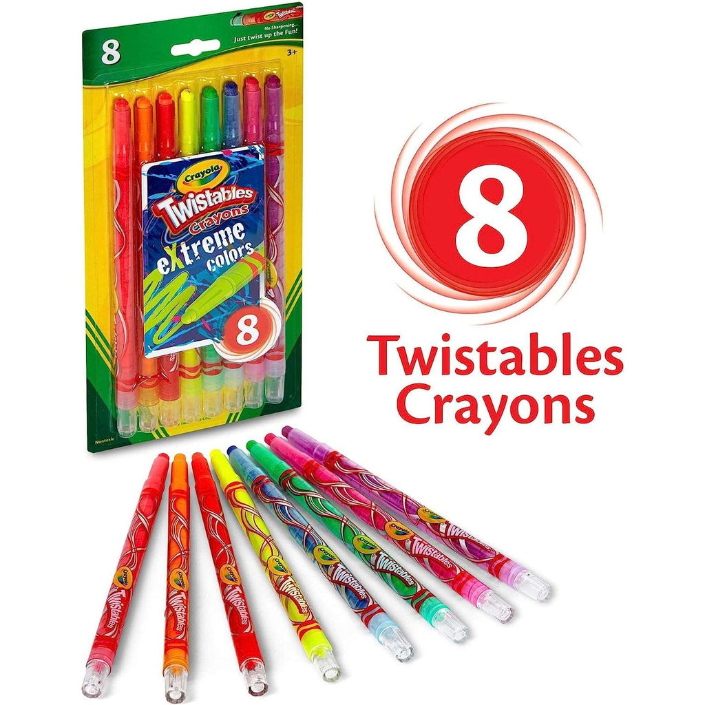 EXTREME TWISTABLE CRAYONS - NEON COLOURS  [9738]