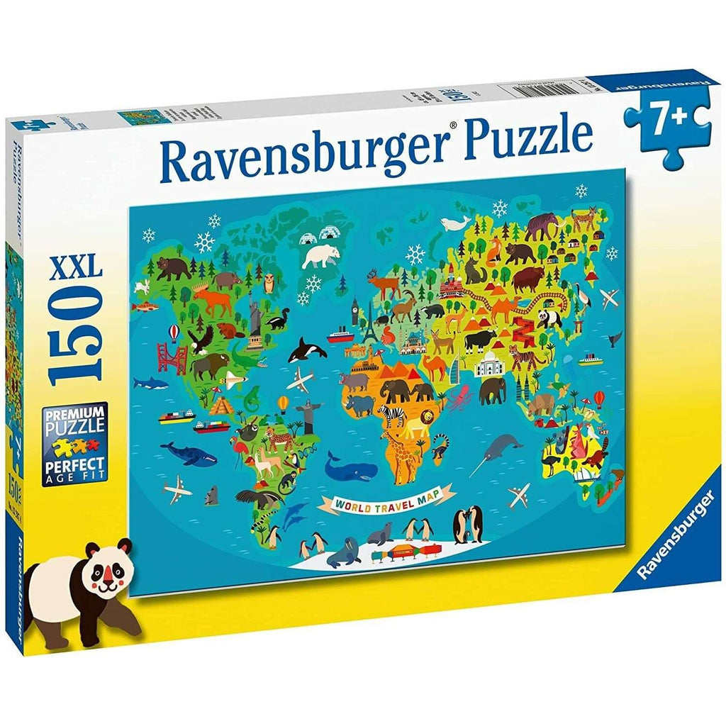 ANIMAL WORLD MAP 150 PCS PUZZLE         [13287]